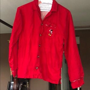 Girls Apple red flannel shirt from Disney store